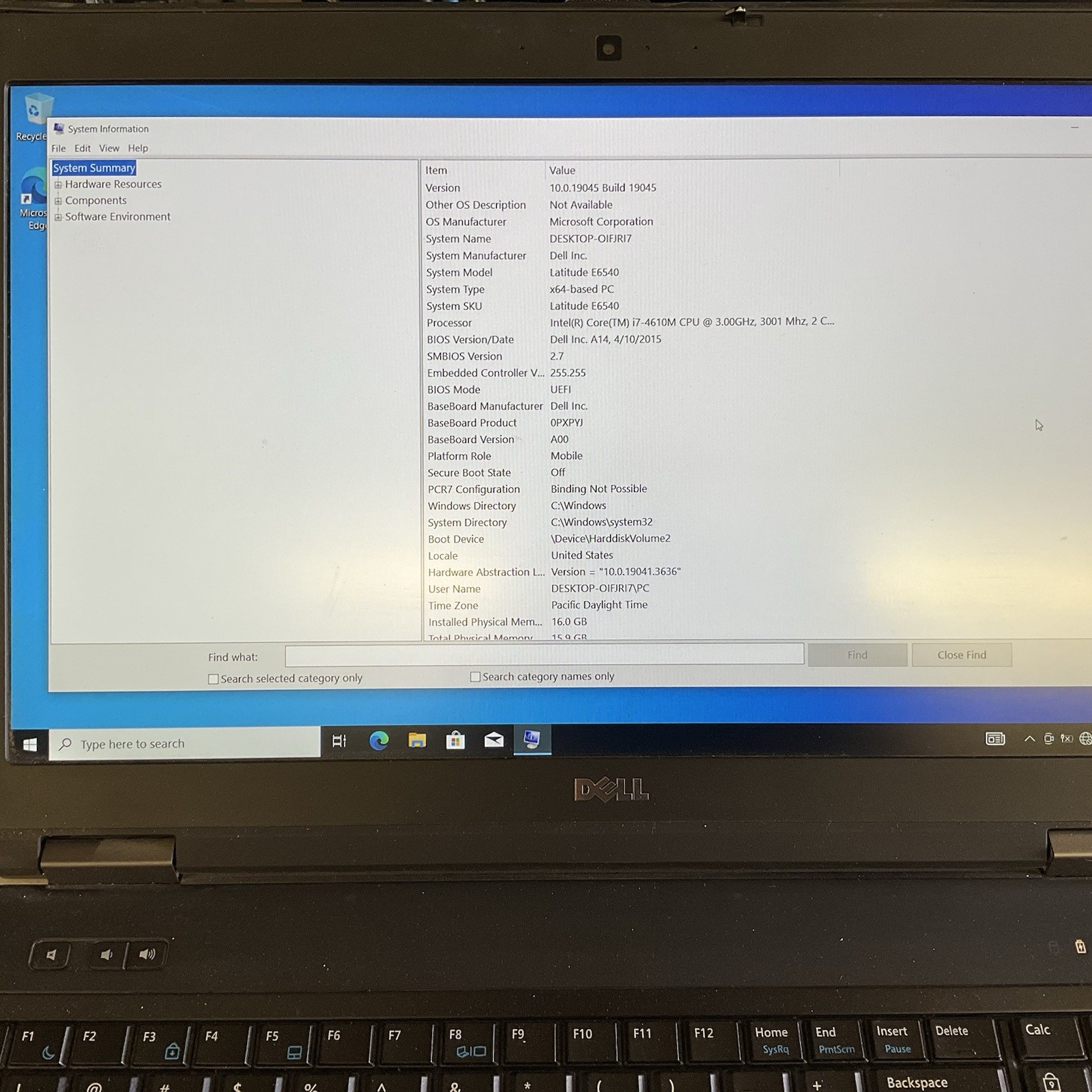 Dell Latitude E6540 Laptop 15.6″ i7-4610M 16GB RAM 240GB SSD Win 10 Pro