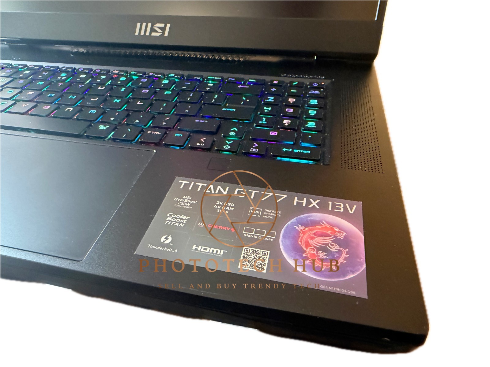 Gaming Editing Notebook MSI Titan GT77HX 13VI-042US RTX 4090 128GB RAM 4TB SSD