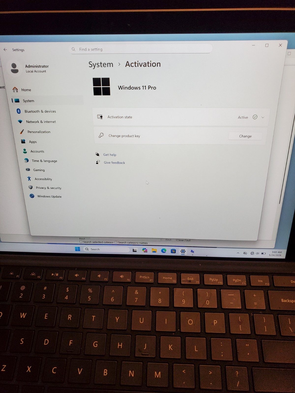 Surface Pro 4/ I5-6300U/8GB RAM/256GB SSD/Win 11 Pro Activated/used