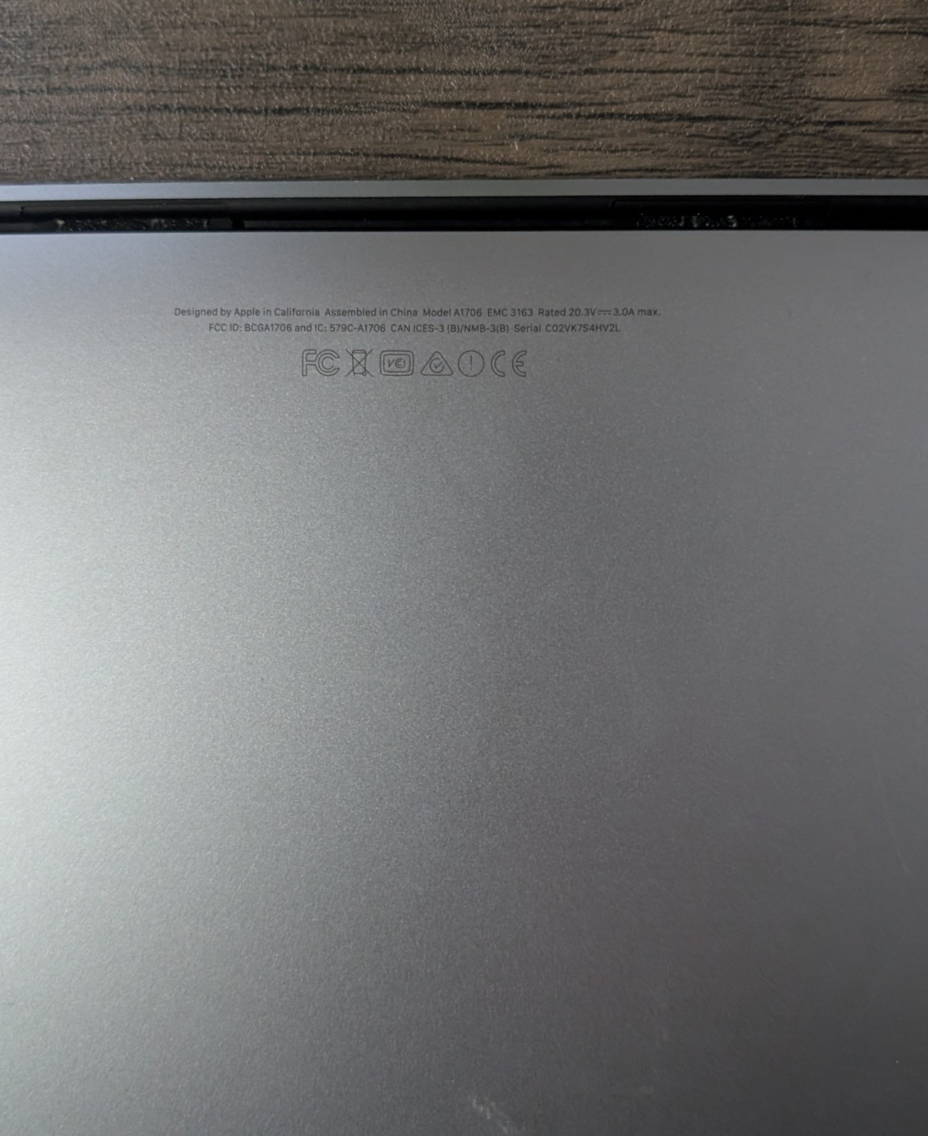 Apple MacBook Pro 13” 2017 A1708 EMC 3163 FOR PARTS OR REPAIR READ