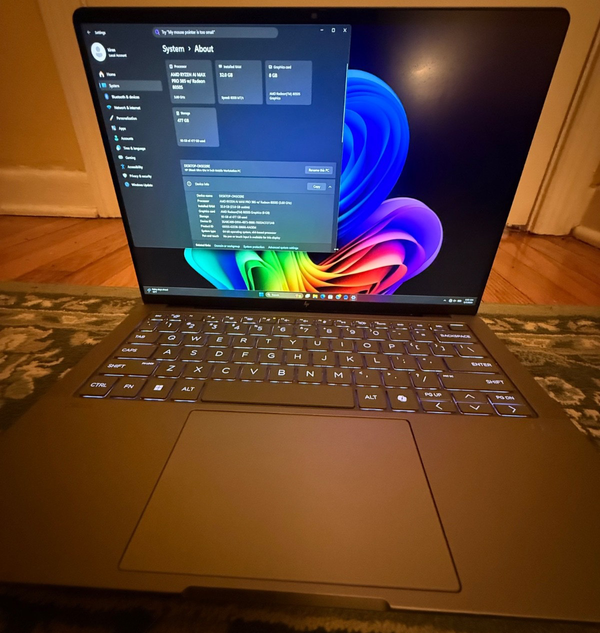 HP Zbook Ultra G1A Ryzen AI Max 385 32gb DDR5 512 GB 14″ Radeon 8050S Warranty