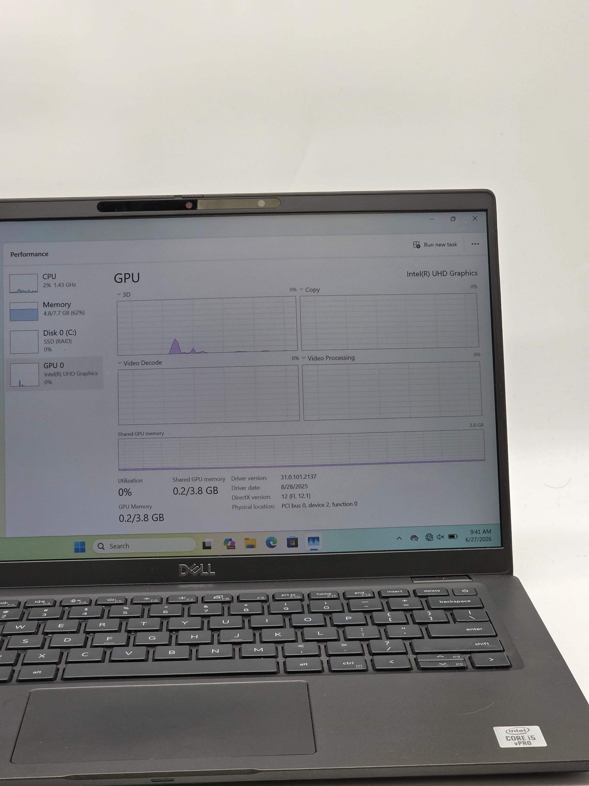 Dell Latitude 7410 14″ FHD Laptop i5-10310U 16GB RAM 256GB SSD Win 11