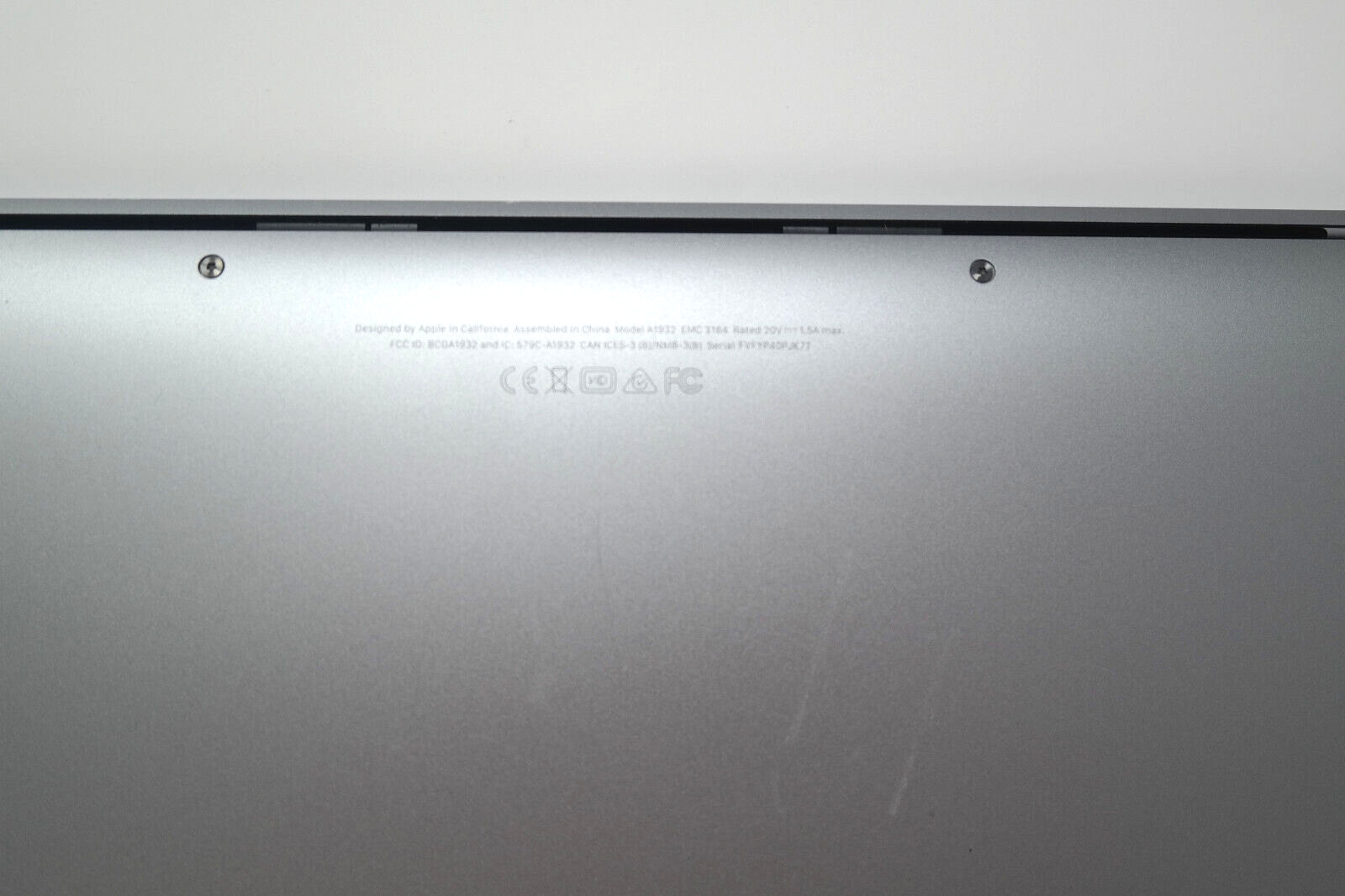 Apple MacBook Air 8 2019 A1932 i5 8th Gen 13″ 128 GB 8 GB Silver NO AC Sonoma