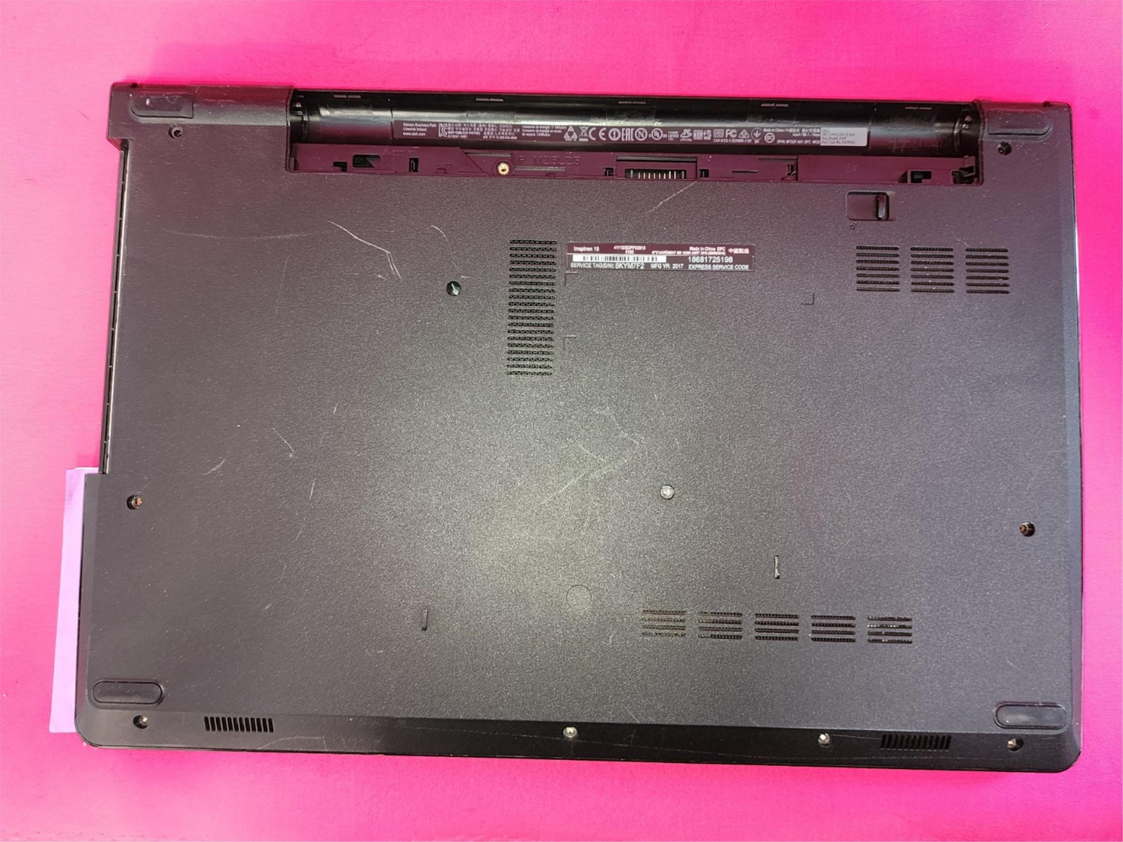Dell Inspiron 15-3552 i5-2410M CPU – No Adapt, OS, DVD OR Battery – PARTS 208052