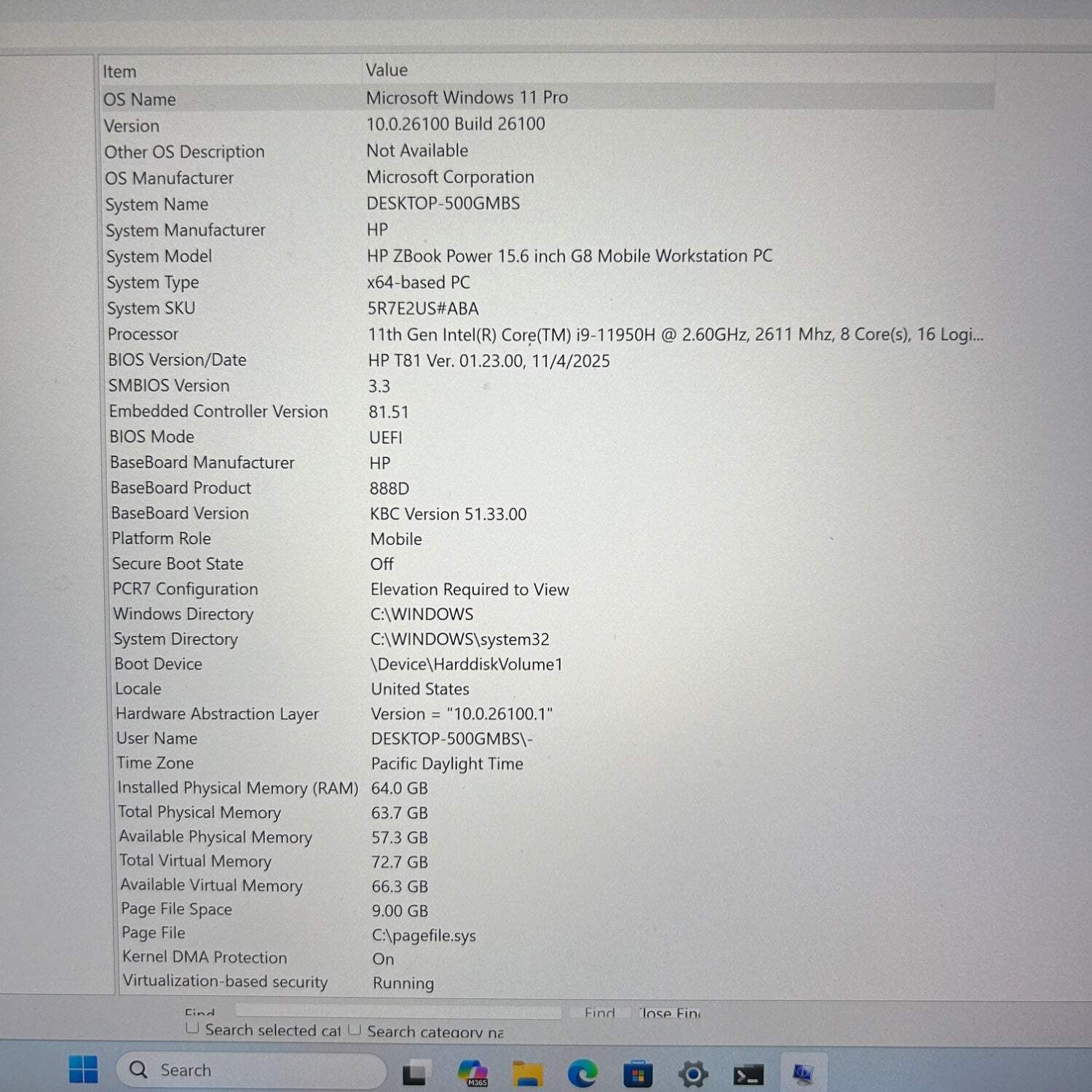 HP ZBook Power G8 MOBILE 15.6″ i9-11950H 2.6GHz 64GB RAM 500GB SSD 2TB SSD