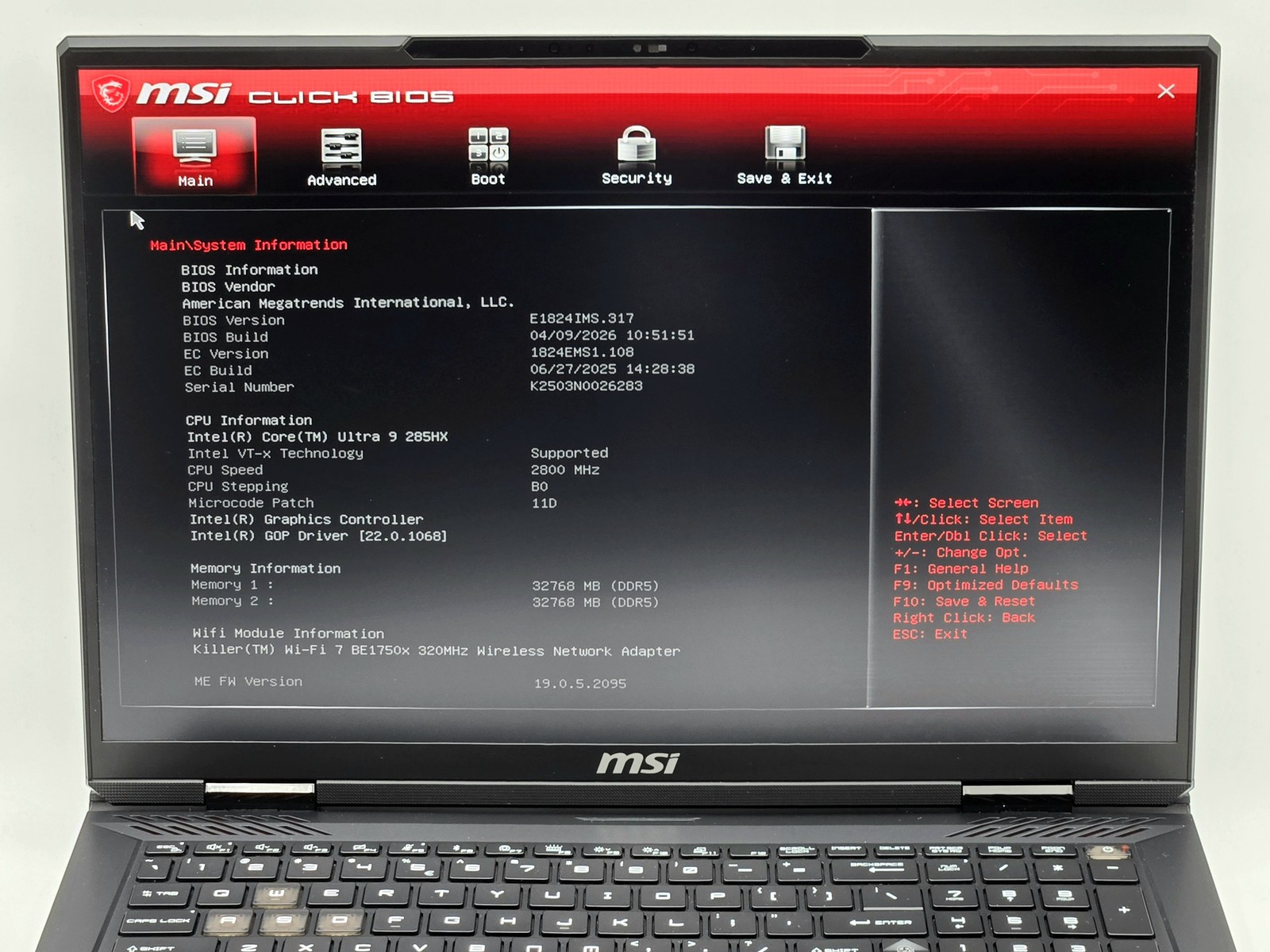 MSI Raider HX 18″ ULTRA 9 285HX 2TB 64GB W11 RTX 5080 Backlit FPR RGB 240Hz