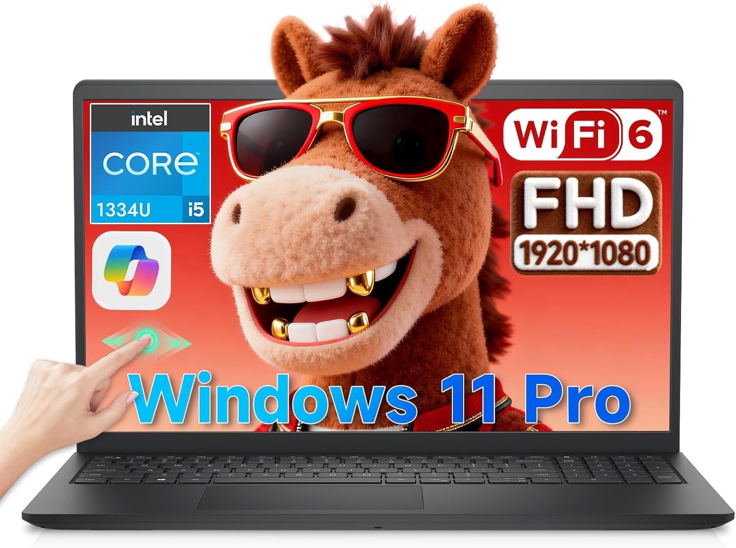 Dell Inspiron 15 3530 Touchscreen Laptop, 13th Gen Intel 10-Core, 20GB+512GB SSD