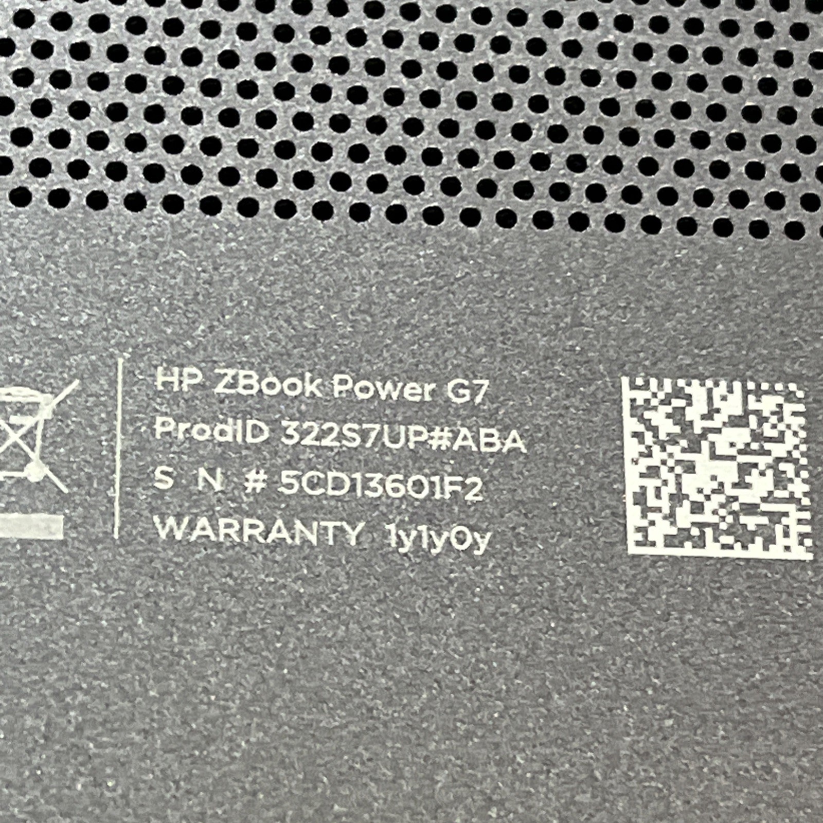 HP ZBOOK POWER G7 MOBILE INTEL CORE I7-10850H 2.70GHZ 8GB RAM NO HD