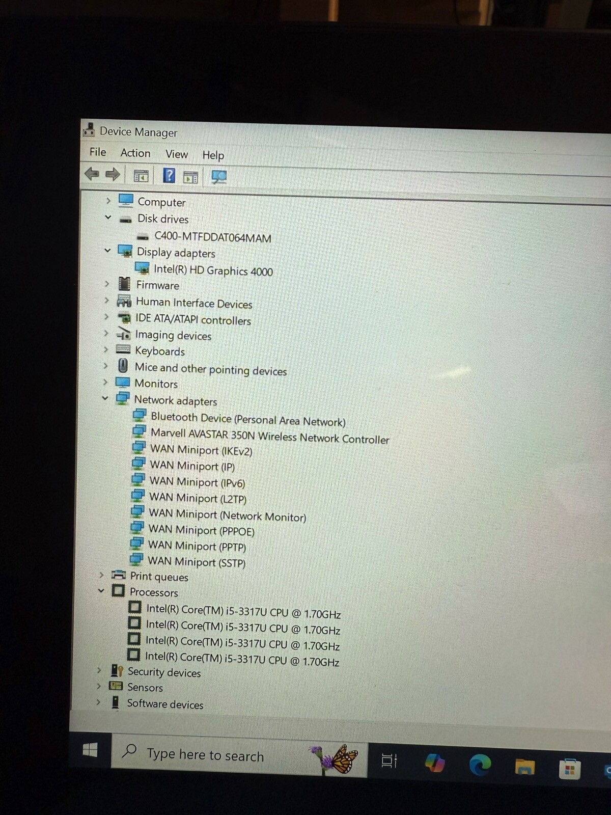 10.6″ Surface Pro Intel i5-3317U @ 1.7GHz / 4GB RAM / 64GB SSD / Bad Battery