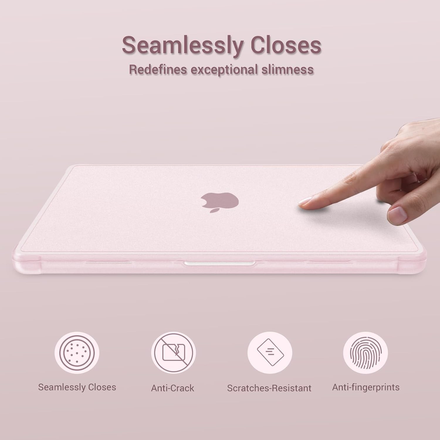 14″ MacBook Pro Case for M5 M4 M3 M2 M1 (2021-2026), Pink, Anti-Scratch & Finger