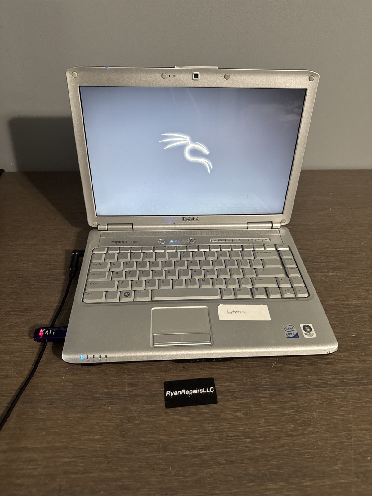 Dell Inspiron 1420 Vintage laptop NO HDD No Batt, Tested Boots. No power cable