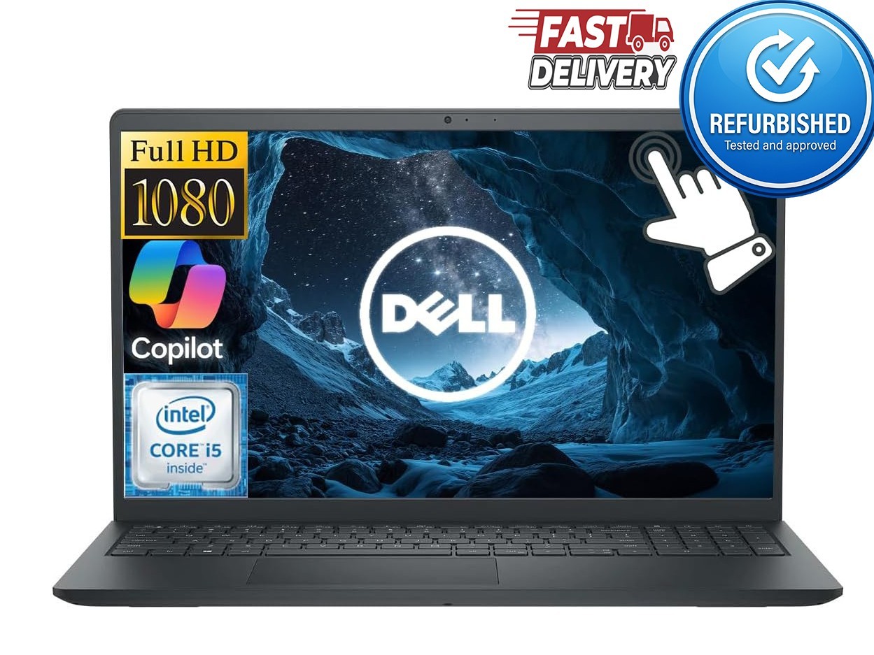 Dell Laptop 15.6″ QHD Touch i5 16GB RAM 512GB SSD✅Professional Refurbished