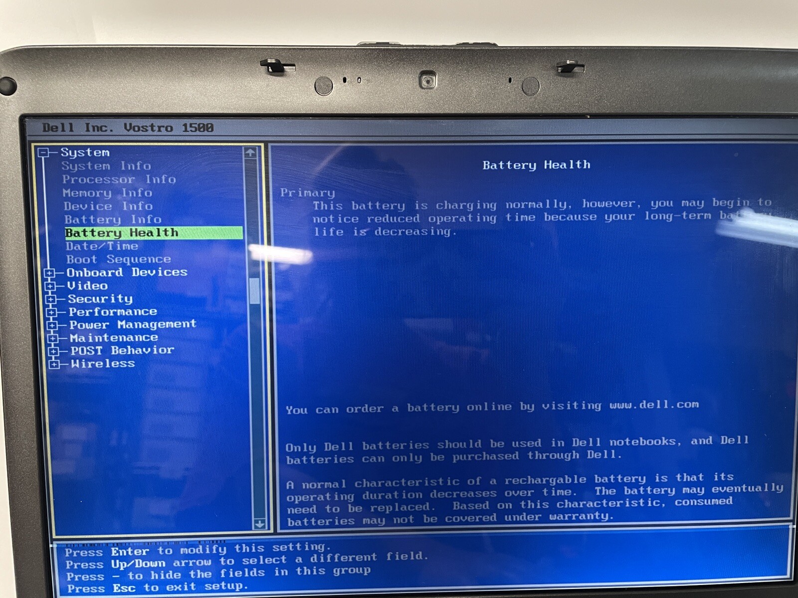 Dell Vostro 1500 15.4in. Notebook/Laptop – Black – PP22L See BIOS Pics