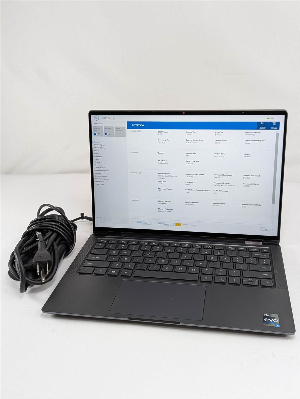 Dell Latitude 9430 14” i5-1245U 16GB 256GB SSD QHD Touchscreen No OS