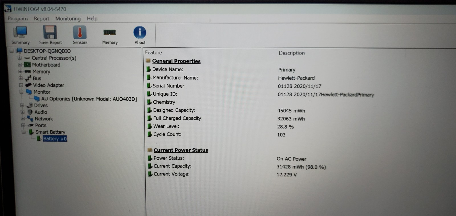HP ProBook 440 G7 Laptop Intel Core i5-10th Gen 8GB RAM 128GB SSD KB incensensit