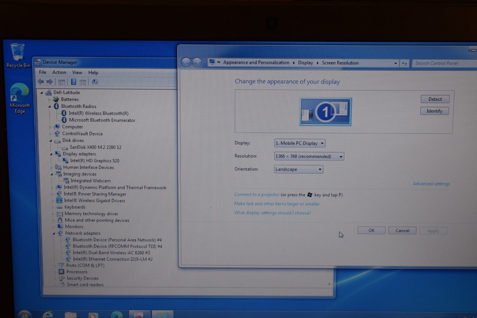 Dell Latitude E7470 Ultrabook Intel Core i7-6600U 128GB SSD Windows 7 Pro 32-bit