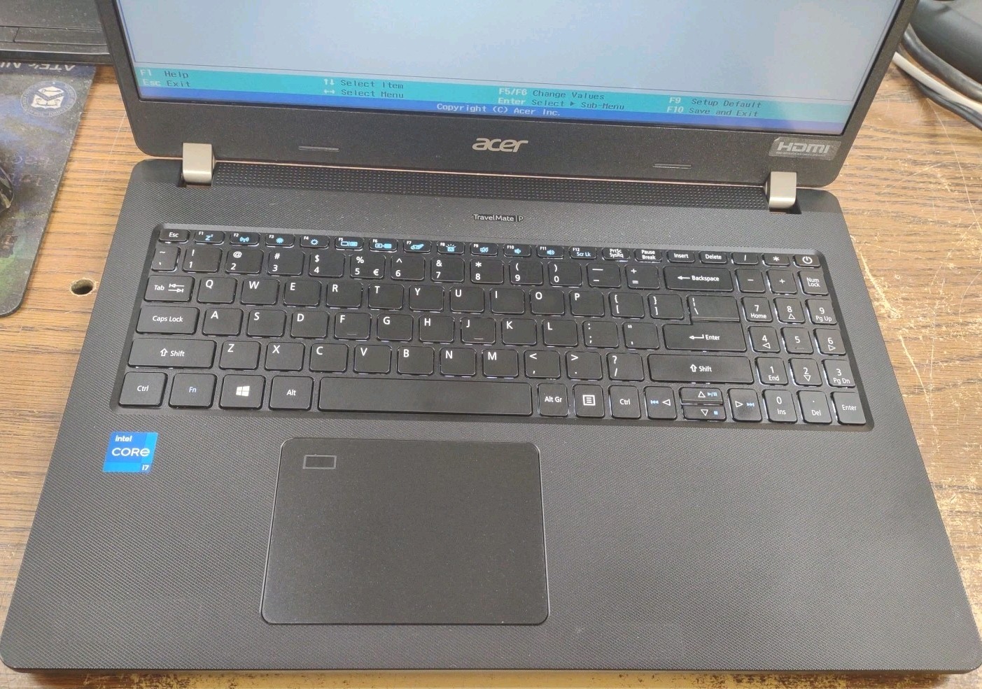 Acer TravelMate P215-53 N19Q8 W/ I7-1165G7, 16GB, 1TB.