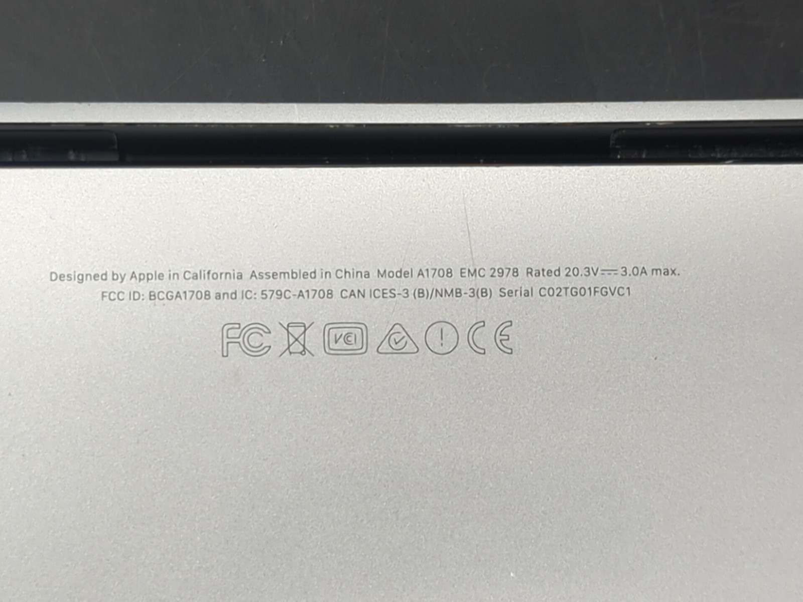 MacBook Pro 13,1 a1708: i5 6th Gen: 8GB Ram: 256GB SSD: Monterey: Tested & Wiped