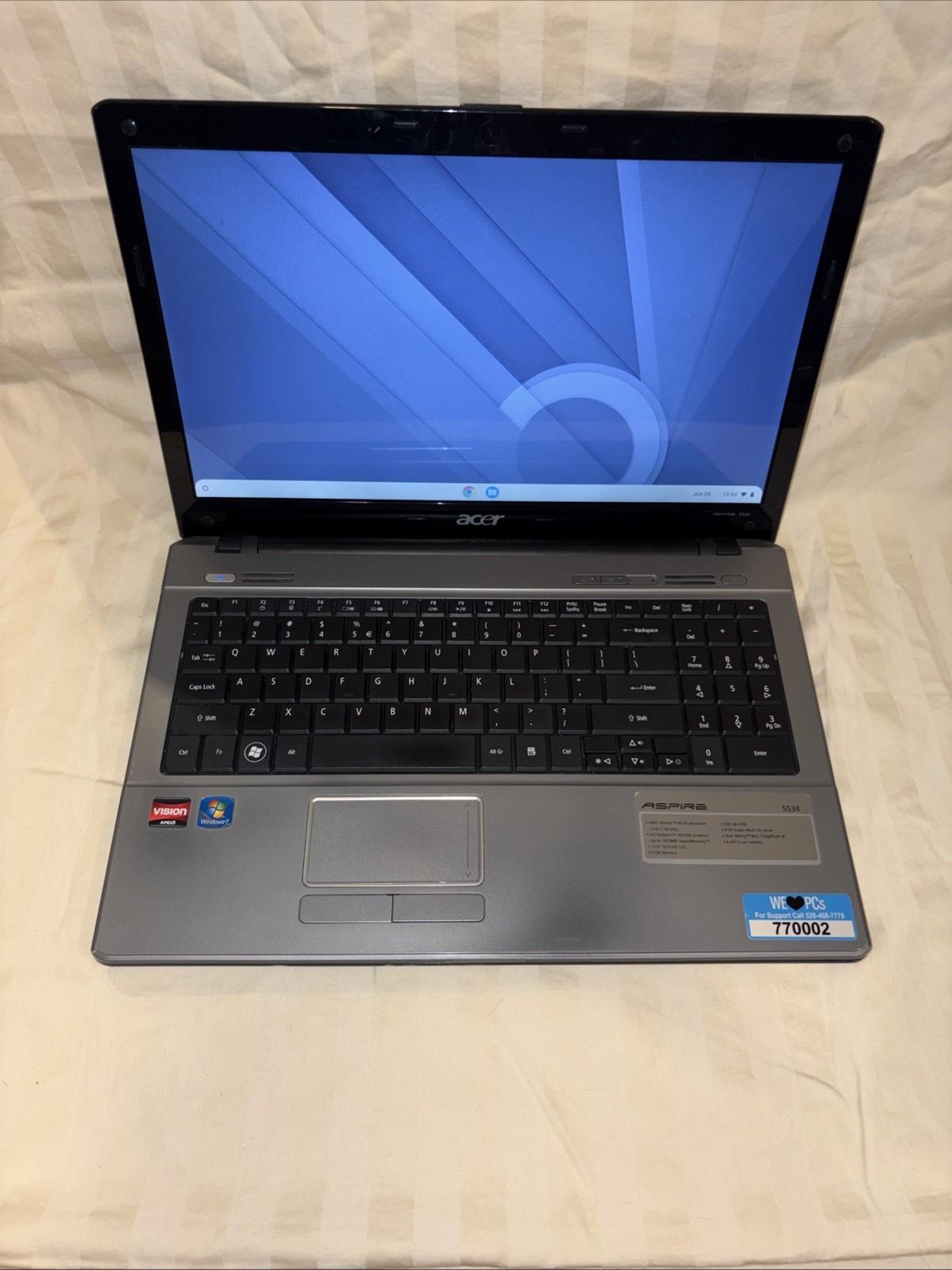 Acer Laptop Aspire 5534-1096 15.6″ Notebook – AMD Athlon 64 X2 1.20 Ghz, 4 GB,