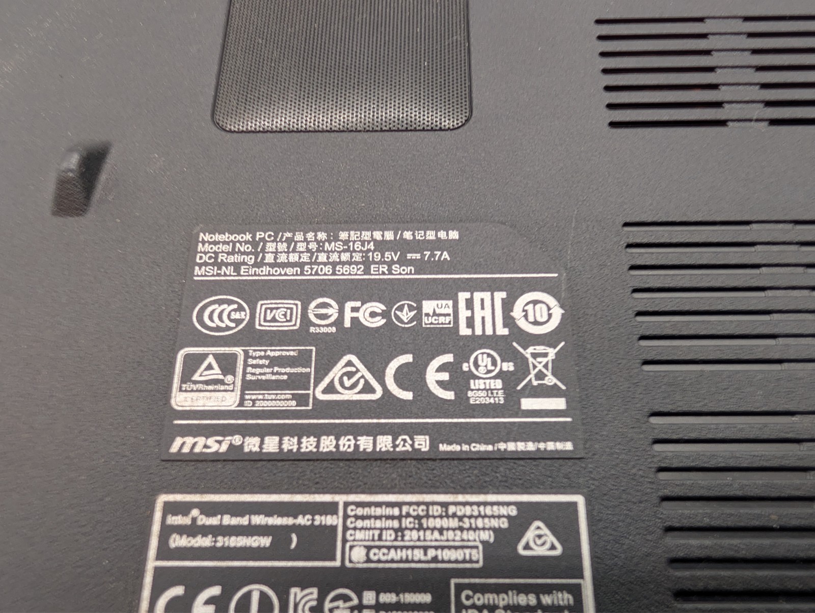 MSI GE62 Apache Pro 15.6″ Gaming Laptop GTX960M – Parts ONLY!