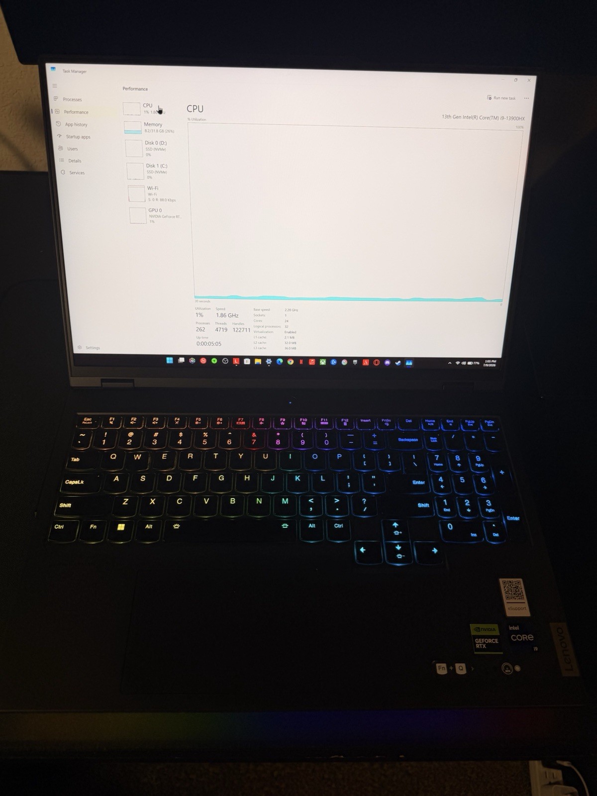 Lenovo Legion Pro 7i RTX 4090Gaming Laptop | i9-13900HX | 32GB RAM | 4TB SSD |