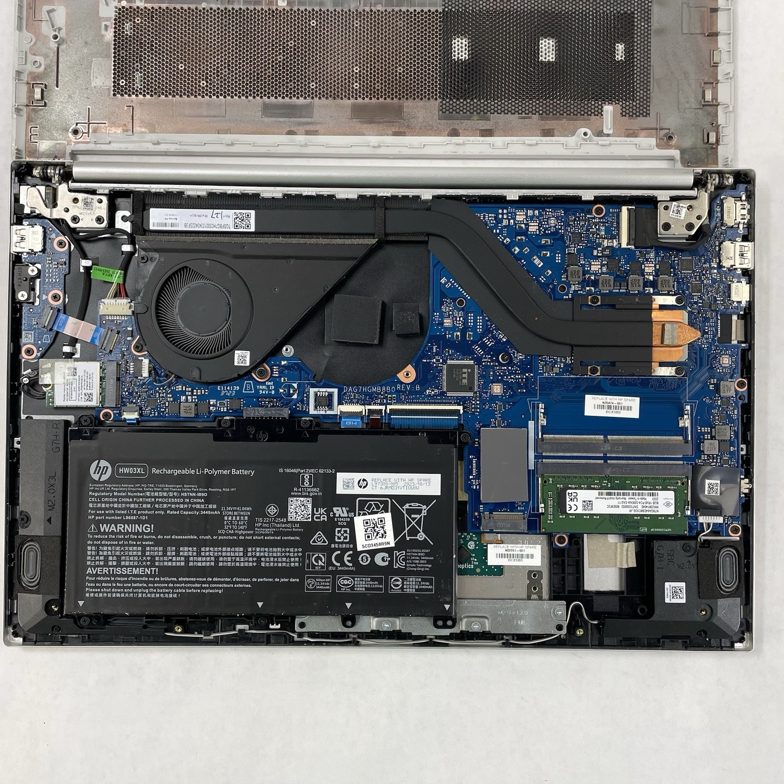 HP Pavilion 15t-eg300 15.6″ i7-1355U 3.70 GHz 8 GB RAM No SSD/OS/AC