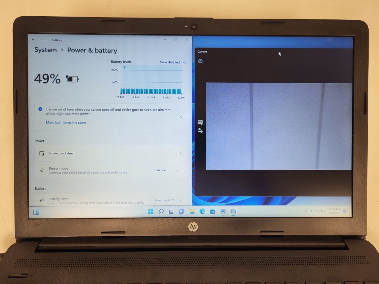 HP Laptop 15z-db100 Ryzen3 3200U 2.6GHz 16gb ram 256gb SSD charger CND9301Q30
