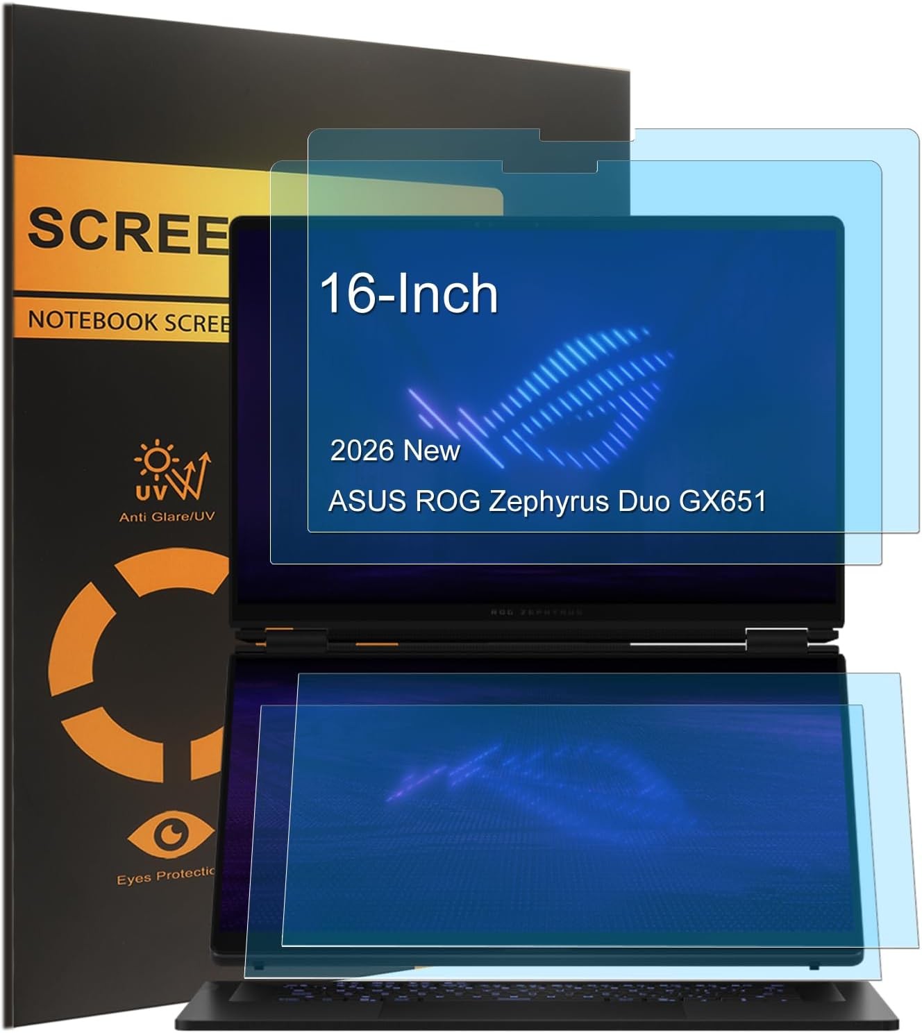 Anti Blue Light Screen Protector for 2026 New ASUS ROG Zephyrus Duo GX651 Laptop