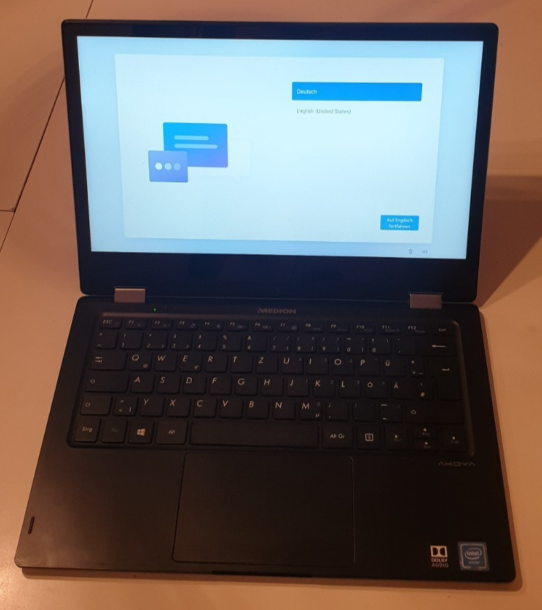 Medion E3221 (MD 61207) Notebook Tablet Black/Silver Windows 11 Touchscreen