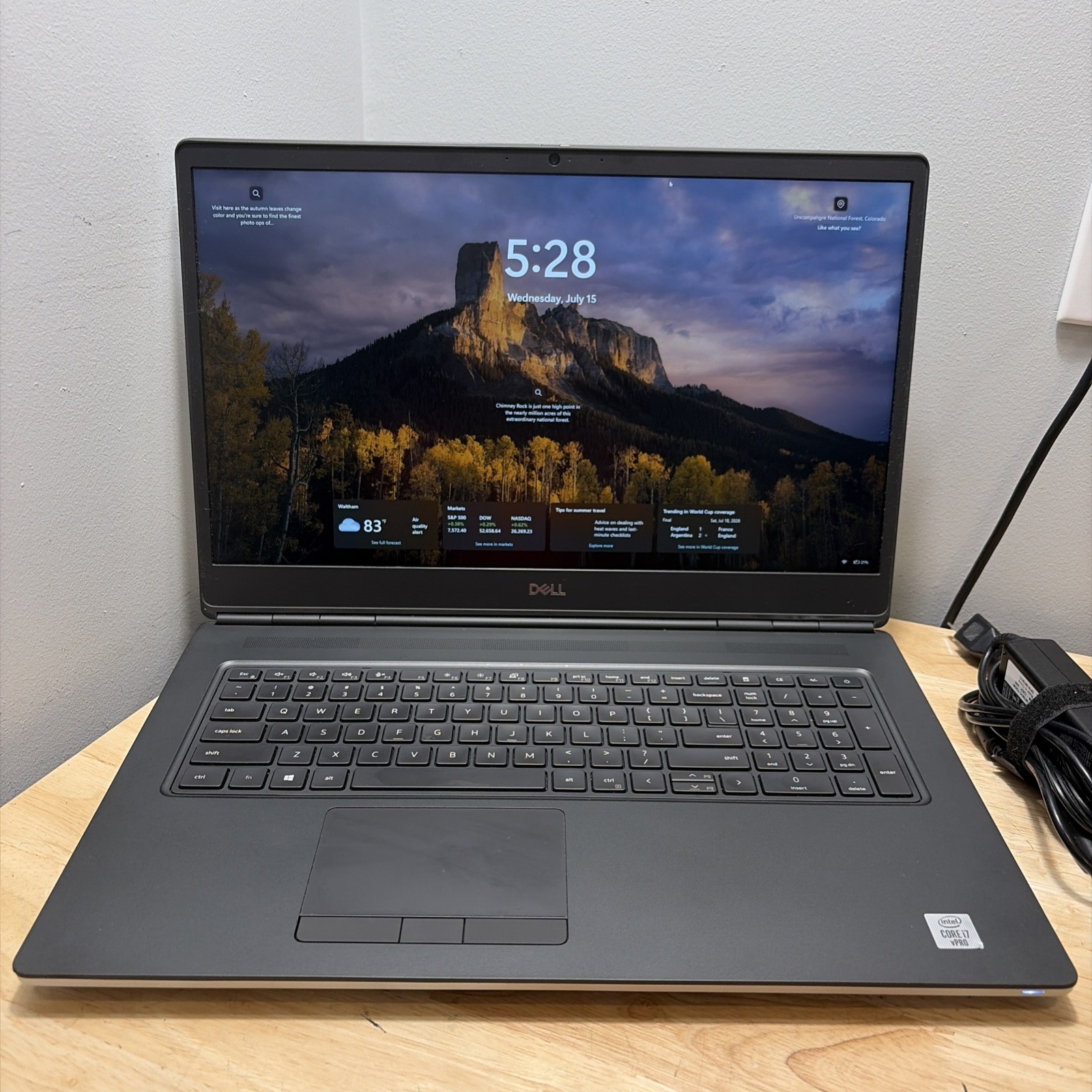 Dell Precision 7750 17″ CORE I7-10850H 2.70GHZ 32GB 512GB Wcam WiFi W11 Cord