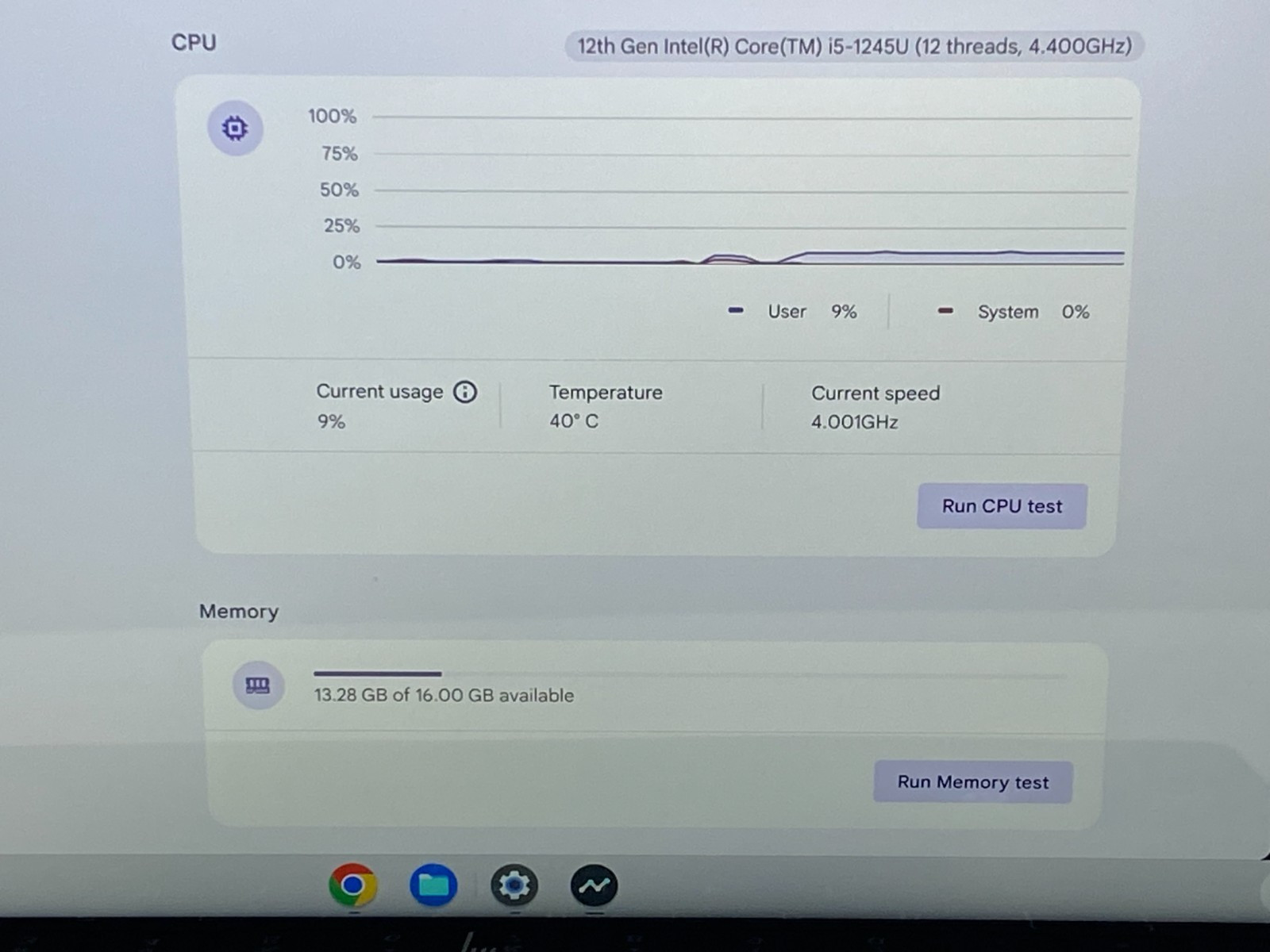 HP Elite Dragonfly Intel i5-1245U @4.40GHz 16GB RAM 8GB 13.5″ Touch Chromebook