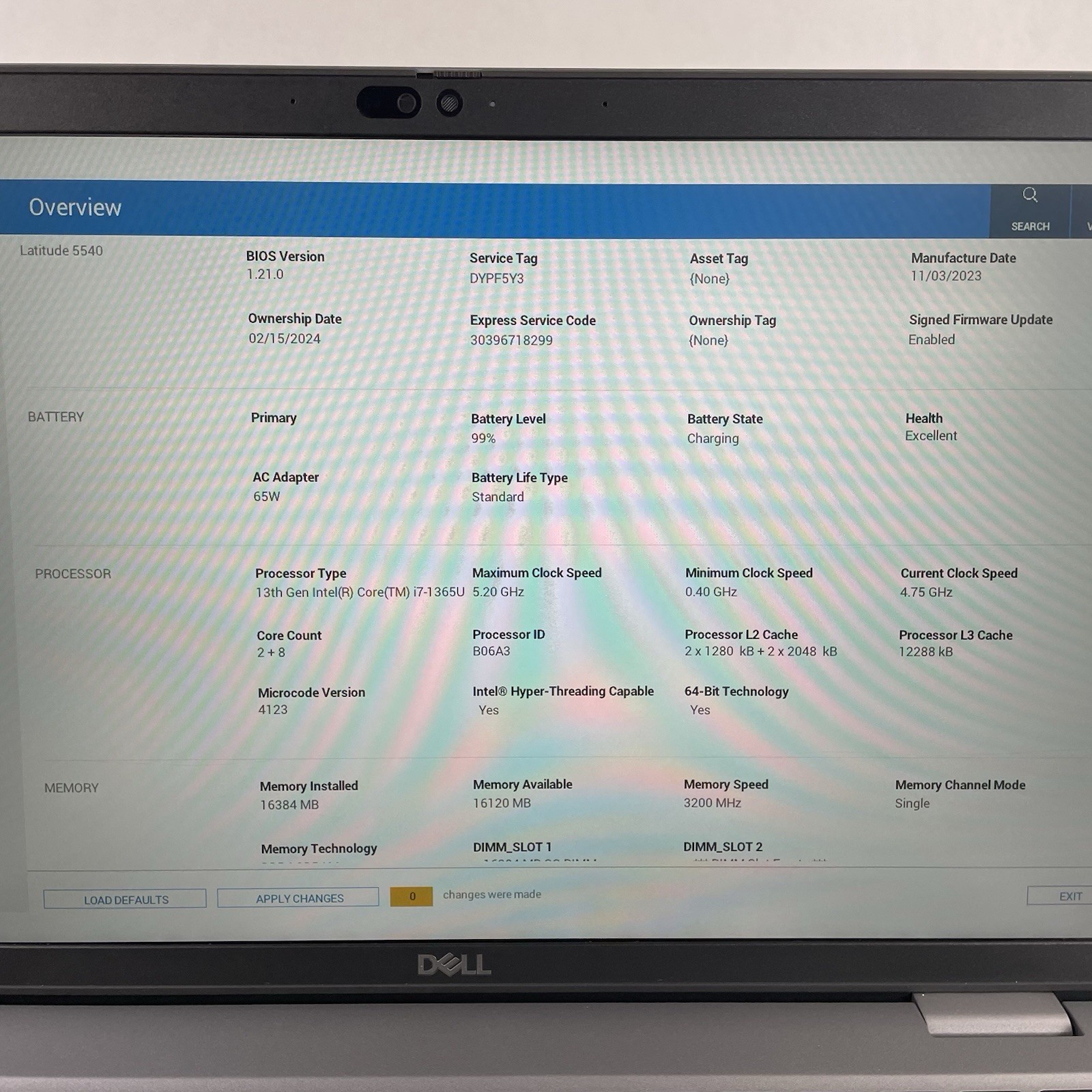 Dell Latitude 5540 15.6″ i7-1365U 4.75 GHz 8 GB RAM No SSD No OS Missing 9 Key