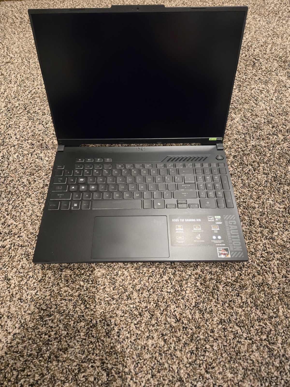 ASUS TUF A16 FA607NUG 16″ AMD 7 7445HS RTX 4050 16GB DDR5 512GB