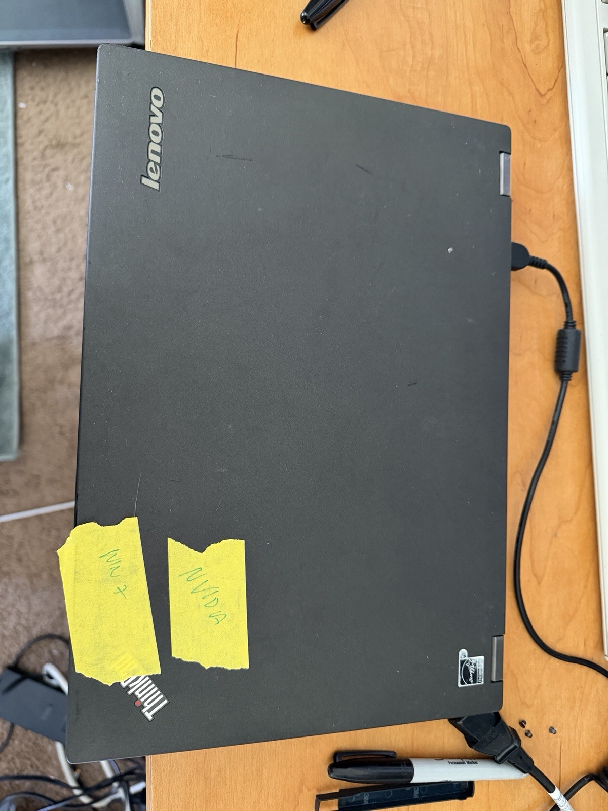 Lenovo ThinkPad T440p 14″ Windows XP Laptop Core i5, Nvidia 730m, 120gb, No Batt