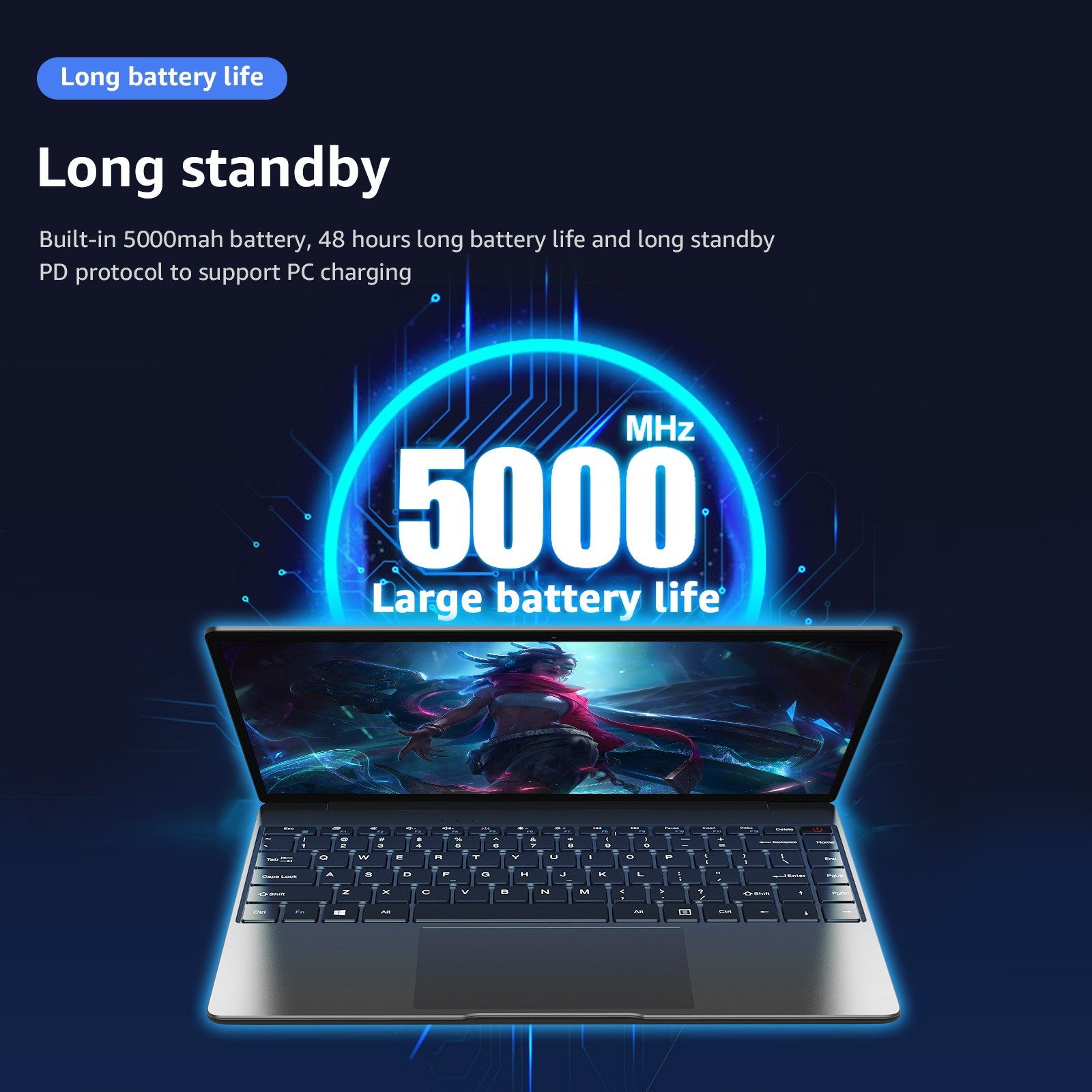 CHUWI GemiBook Pro 14.1″ Laptop Windows 11 Intel N5100 8+256GB Backlit Notebook