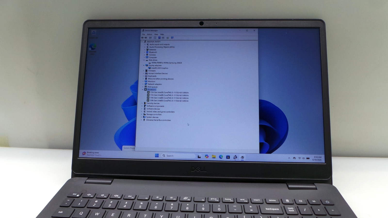 Dell Latitude 3501 15.6″ | i3-1115G4 3.00GHz | 8GB RAM 256GB NVMe | ***READ***