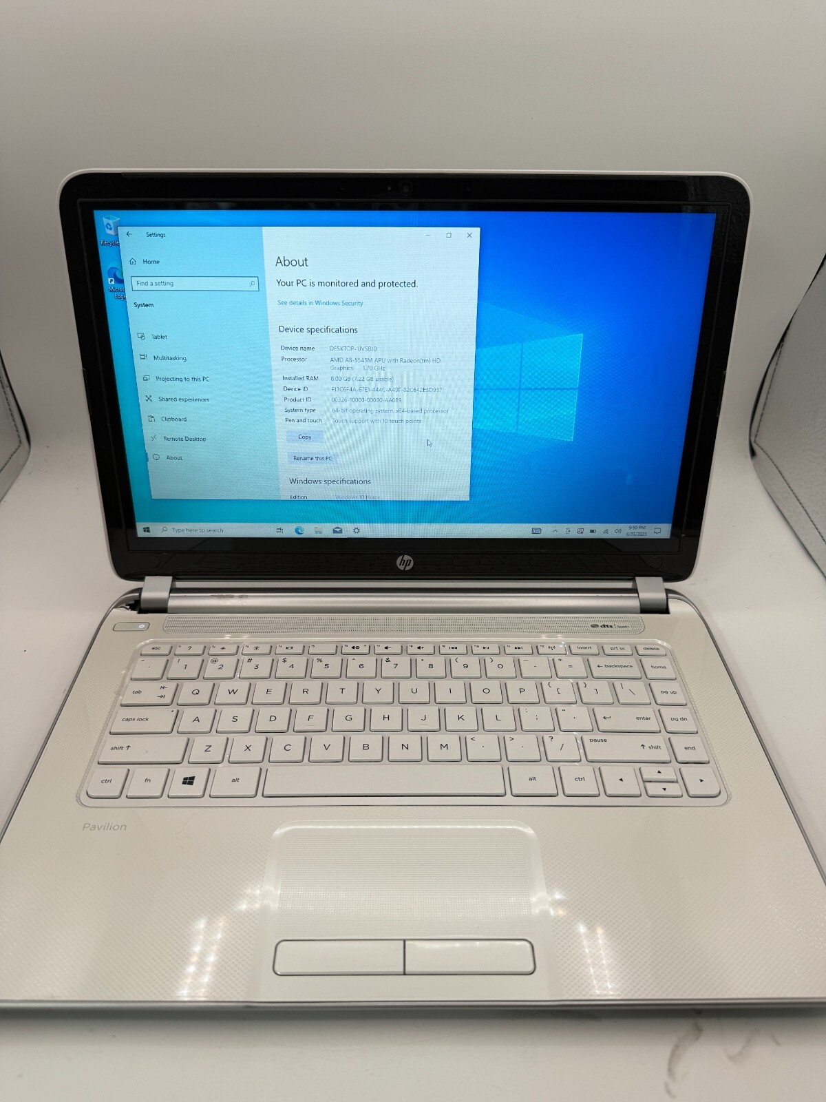 HP Pavilion 14-f023cl Silver 14″ Laptop PC Windows 10- fast ship