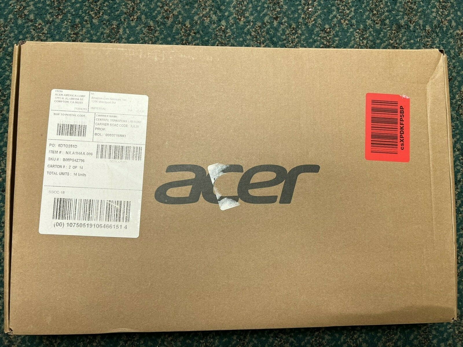 NEW Acer Aspire 5 A515-56-73AP, 15.6″ FHD 16GB RAM 512GB SSD Laptop Notebook F S