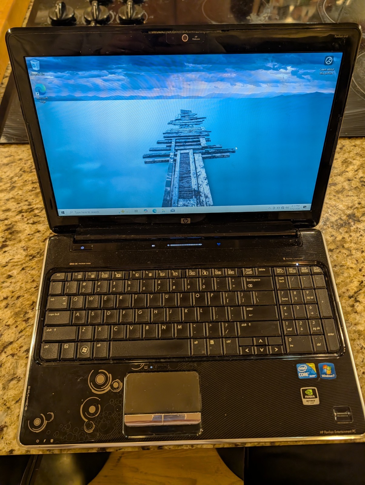 HP PAVILION DV6t-2300 I7-Q720@1.6GHz 8GB RAM 120GB SSD WIN 10 NVIDIA GT 320M