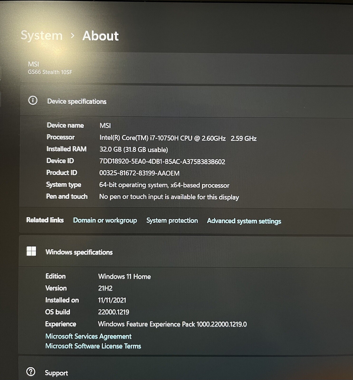 MSI GS66 Stealth 10SF 15.6″ (1TB NVMe SSD, Intel Core i7 10th Gen., 5.00 GHz,…