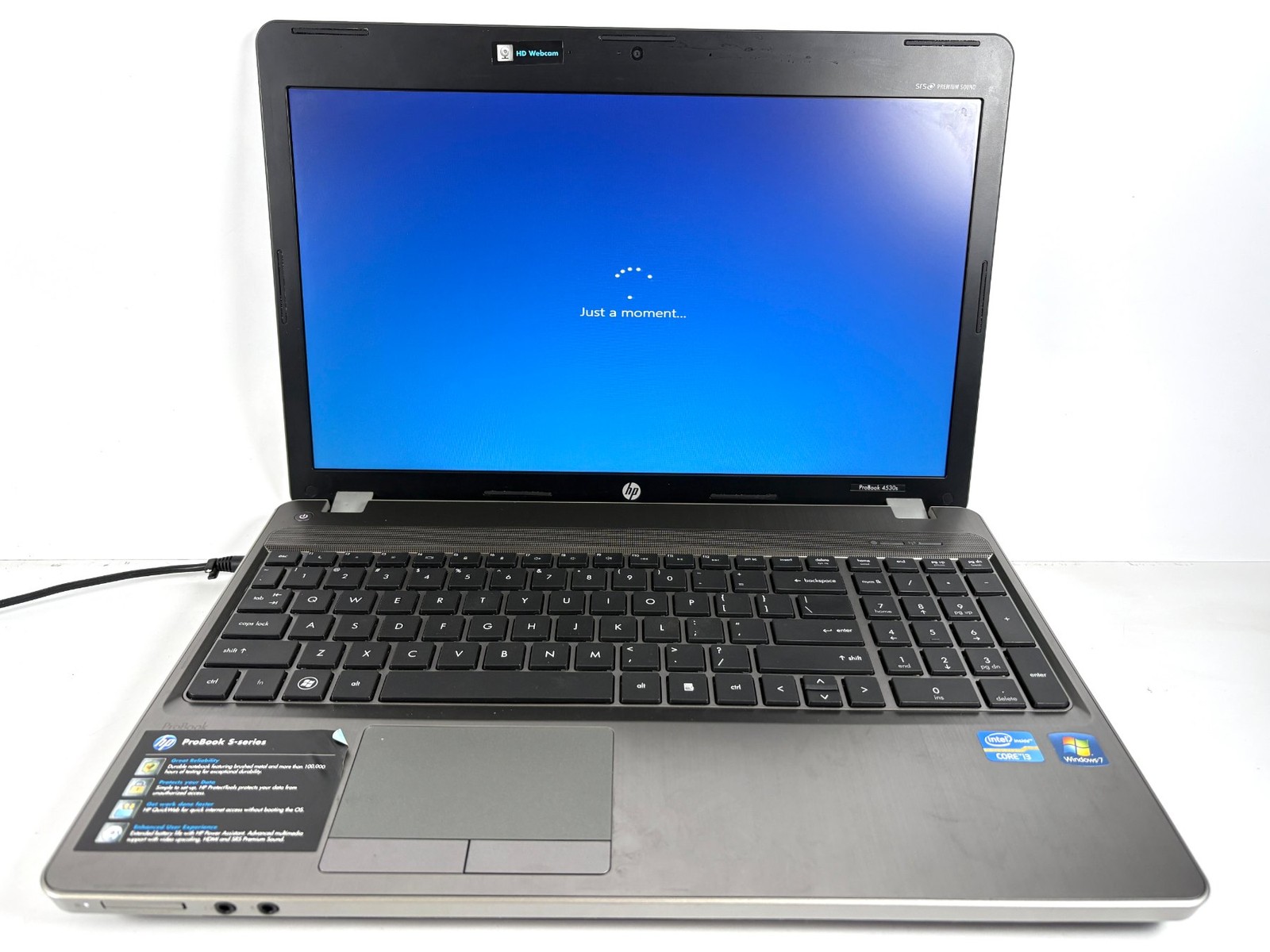 HP ProBook 4530s – 15.6″ HD, 2.2GHz i3, 4GB RAM, 500GB HDD, Windows 10