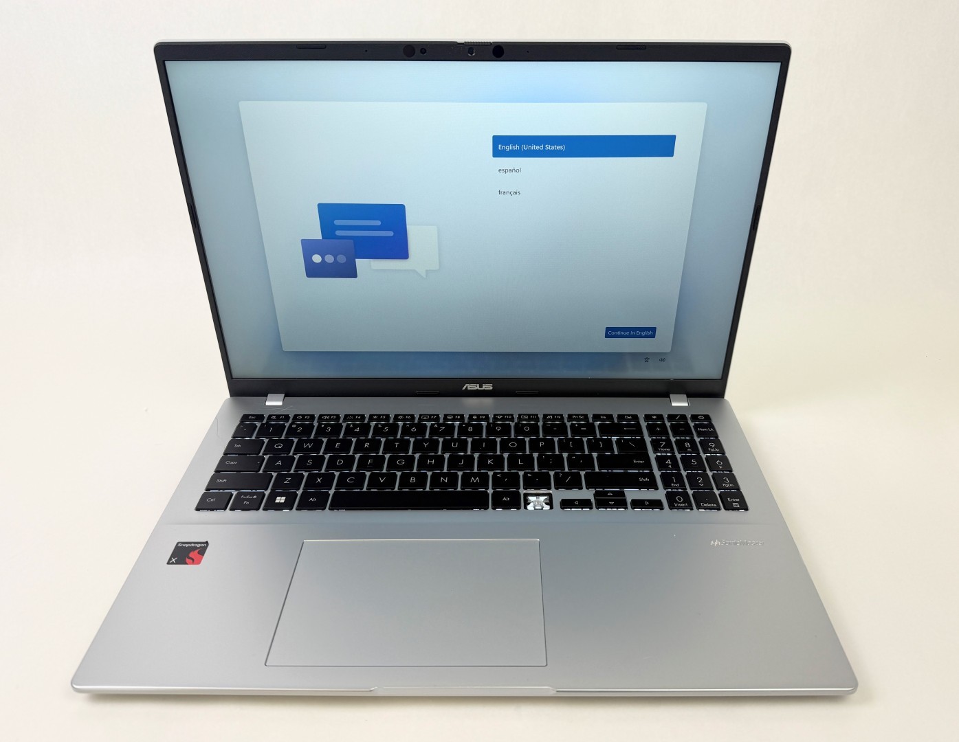 Asus VivoBook 16″ 1920×1200 Snapdragon X 16GB 1TB W11H X1607QA-IS56 -Missing Key