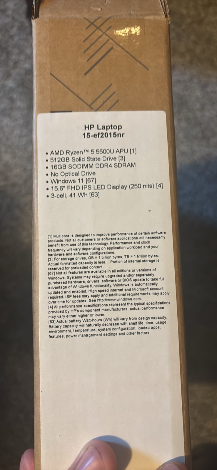 hp laptop AMD Ryzen 5 512GB Solid State Drive 15.6 inch FHD IPS LED Display