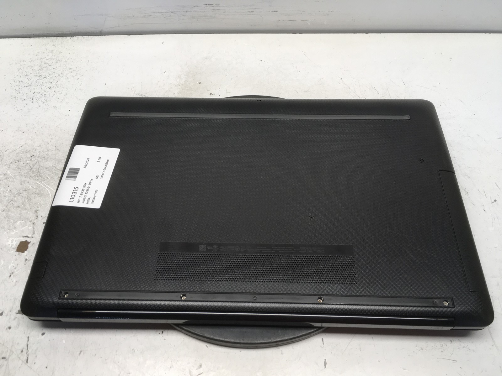 HP 17-BY3613DX Intel i5-1035G1 1GHz 8 GB NO HDD NO BATT
