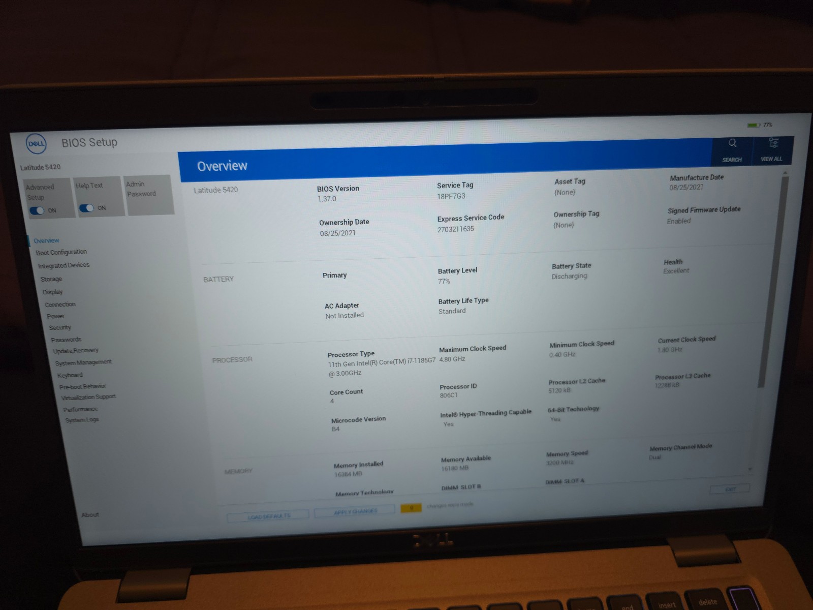 Dell Latitude 5420 Laptop i7-1185G7 16GB RAM 512GB SSD Windows 11 Pro