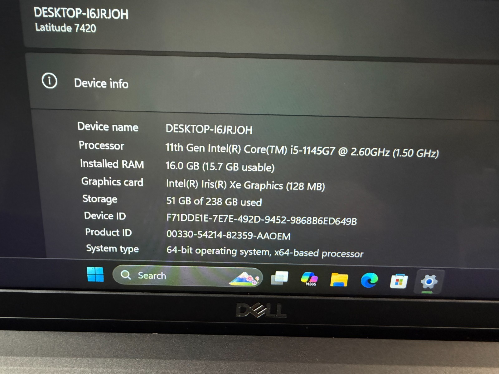 Dell Latitude 7420 14″ Laptop FHD Touch Core i5-1145G7 16GB 256GB SSD Win11P LTE