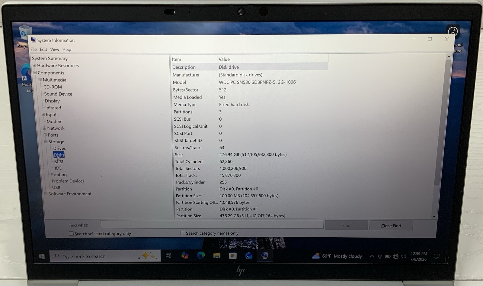 HP EliteBook 840 G7 14″ Intel i5-10310U 16GB DDR4 512GB NVMe | Win 10 Pro