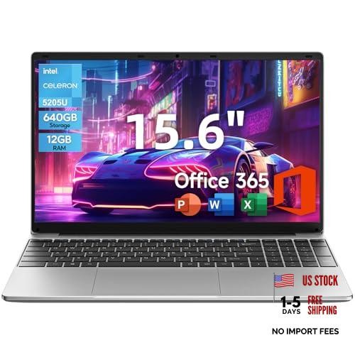 15.6 Inch Windows 11 Laptop, 5205U Processor, 12GB RAM 640GB Pearl Silver