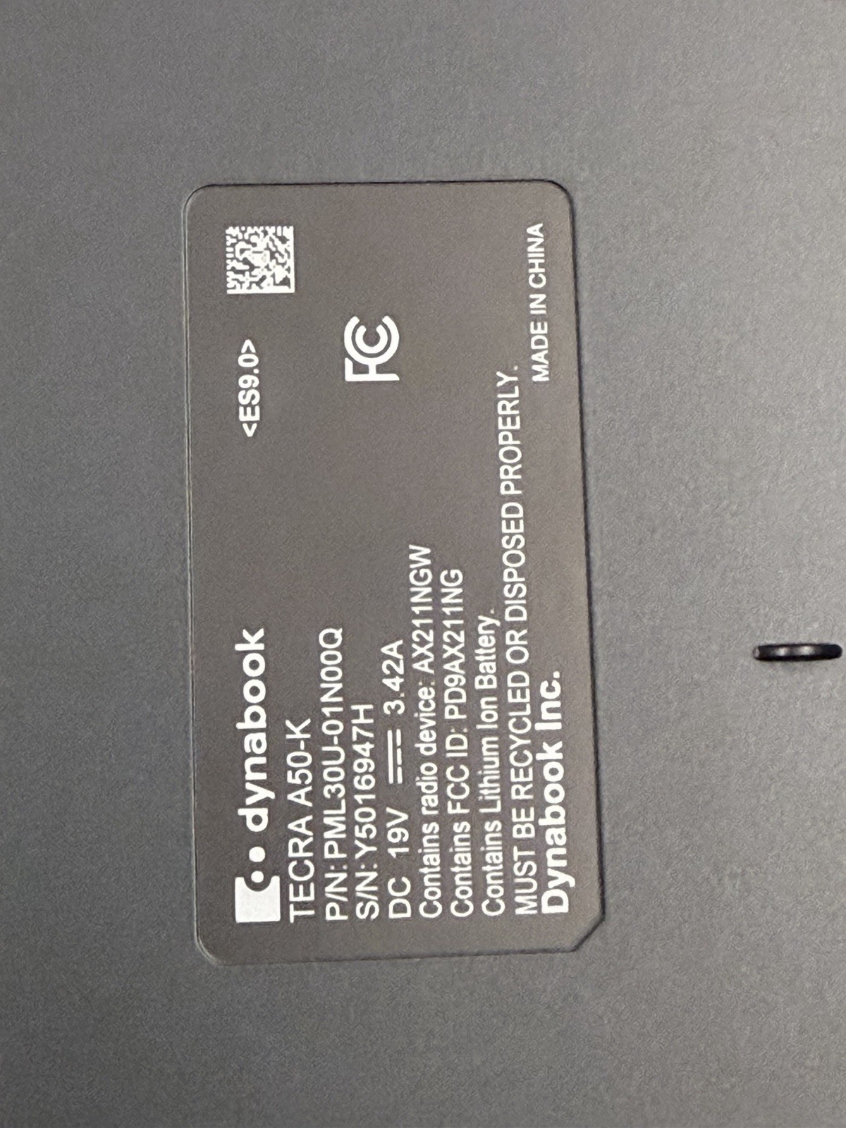 Dynabook Tecra A50-K 15.6″ i7-1360P 16GB 477GB SSD Win 11 Black 2023