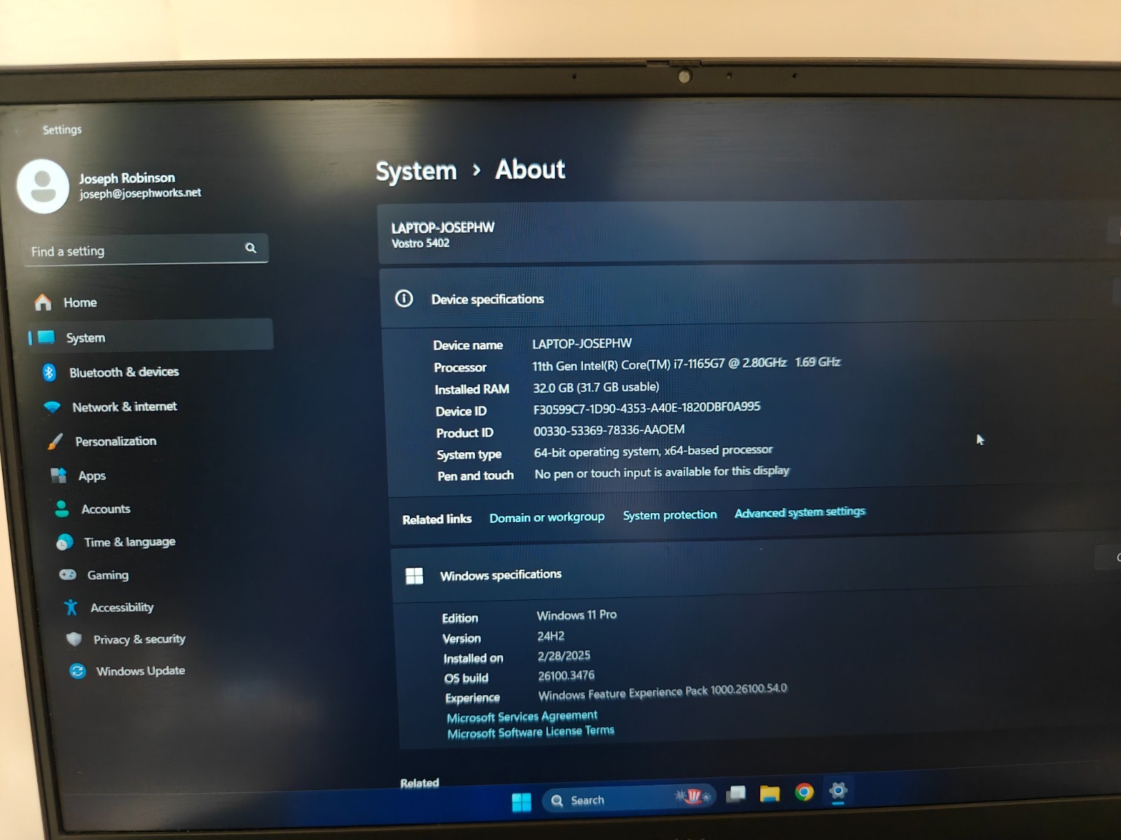 Dell Vostro 5402 14” (512GB NVME Intel Core i7-1165G7 2.80GHz 32GB RAM) Laptop